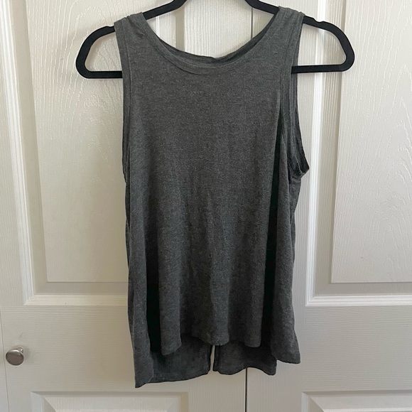 5 for $25! Sweet Romeo Gray Tank Top - Picture 1 of 3